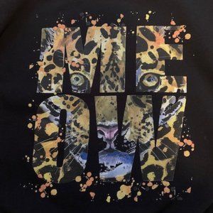 RAPANUI Sustainable Sweatshirt - Black with Leopard - Circular Manufacturing